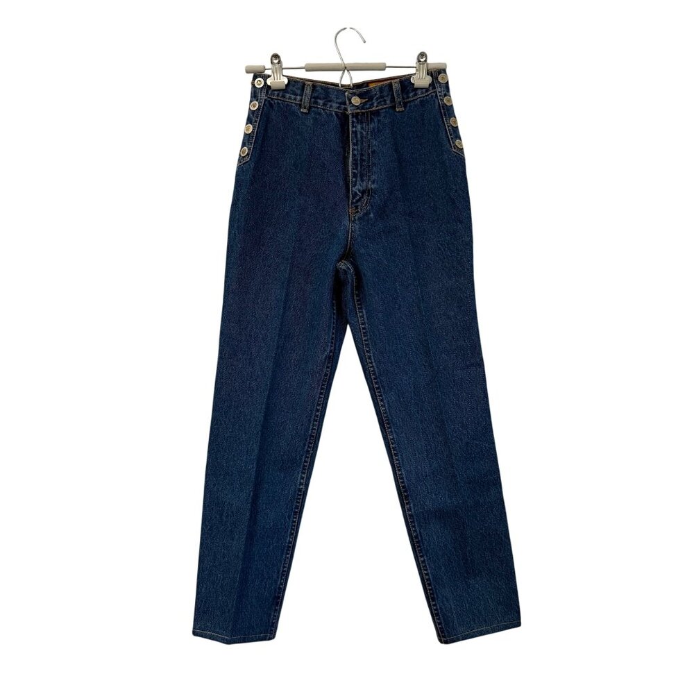 Lawman Womens Side Concho Bareback Western High Rise Superior Fit Jeans Sz 7